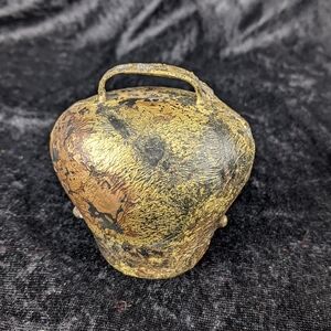 Antique Swiss cowbell unique shape & patina